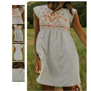Coretta Embroidered Dress